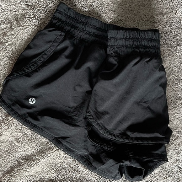 LULULEMON Black Running Shorts - Picture 1 of 4